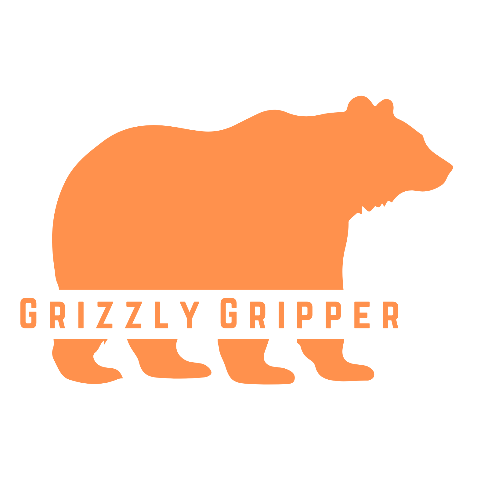 Grizzly logo orange no lines